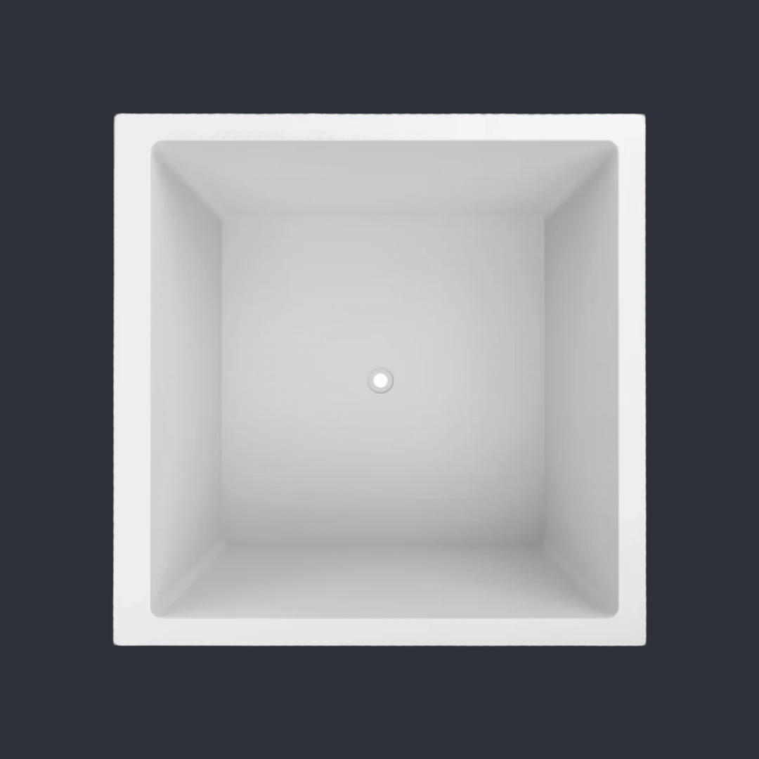 1200 x 1200 Deep Soaking Tub – 600mm Depth – Square – Omnitub