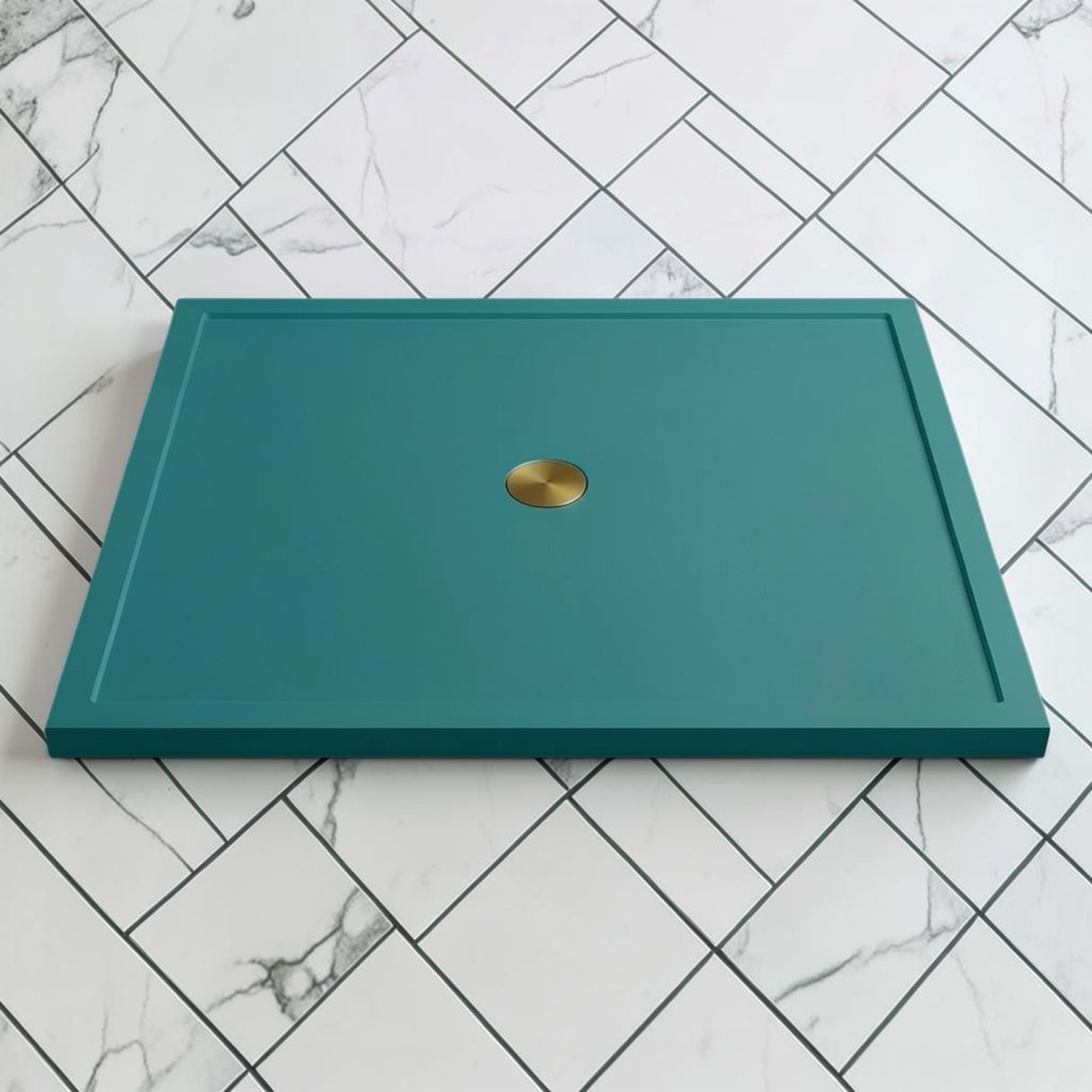 Omnitub 1500 x 1500 square shower tray 35mm slim non-slip - close-up detail