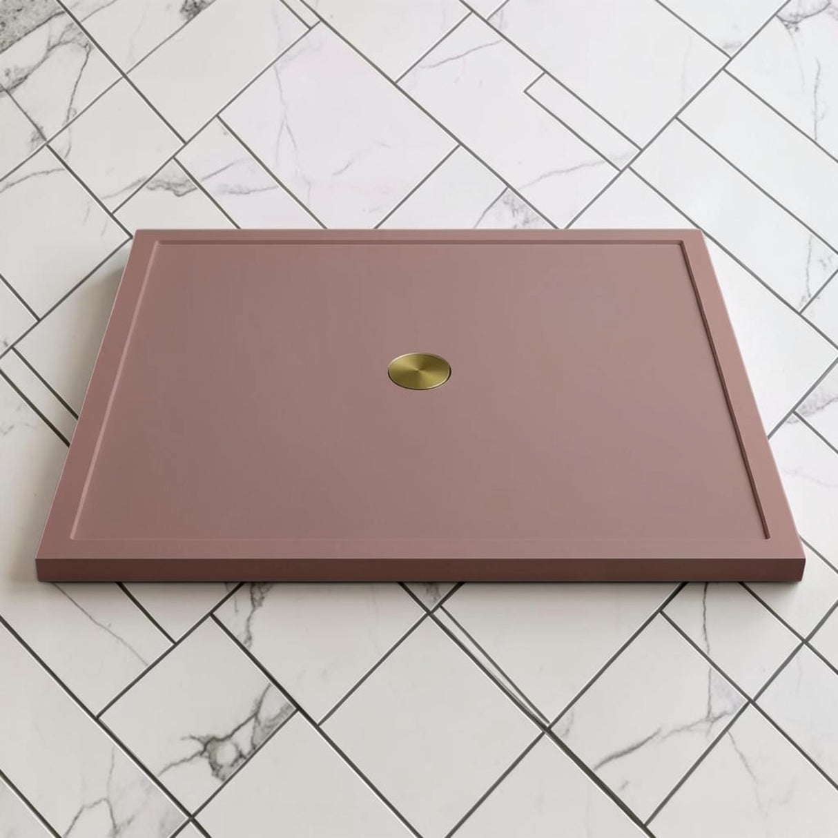 Omnitub 1500 x 1500 square shower tray 35mm slim non-slip - finish and texture