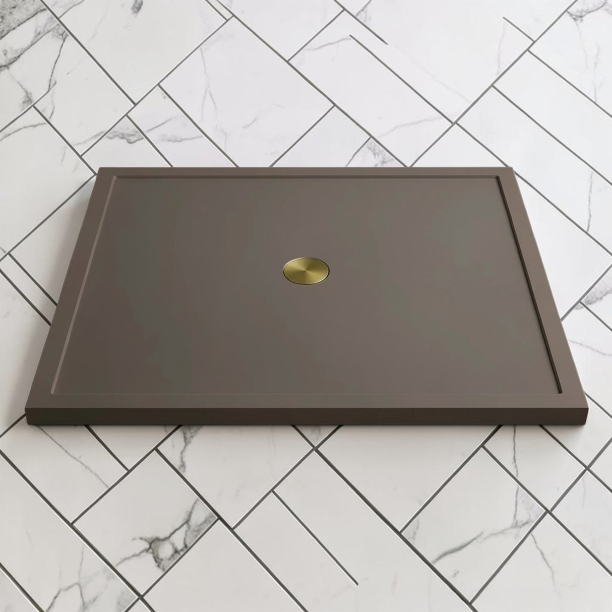 Omnitub 1500 x 1500 square shower tray 35mm slim non-slip - alternate angle