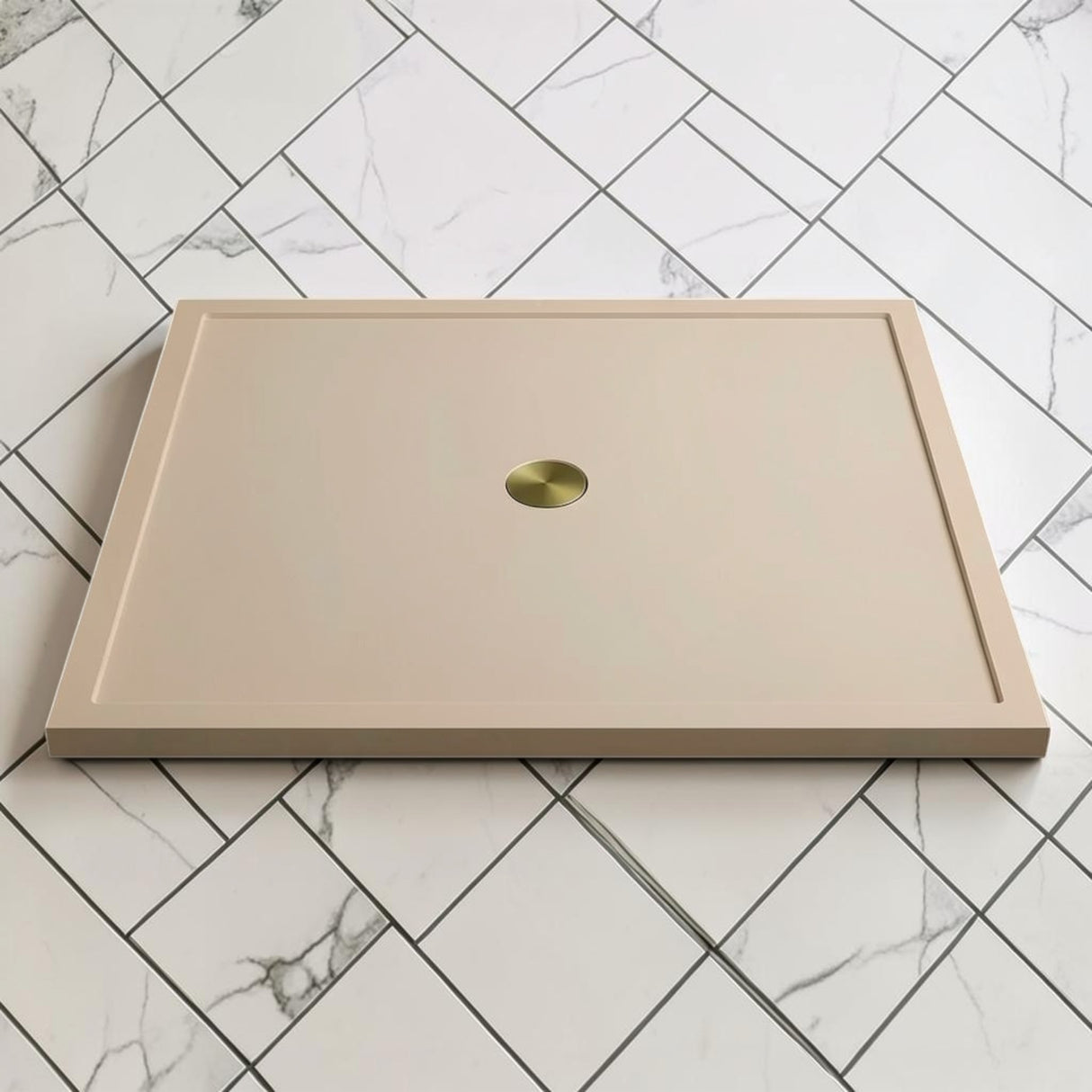Omnitub 1500 x 1500 square shower tray 35mm slim non-slip - bathroom installation