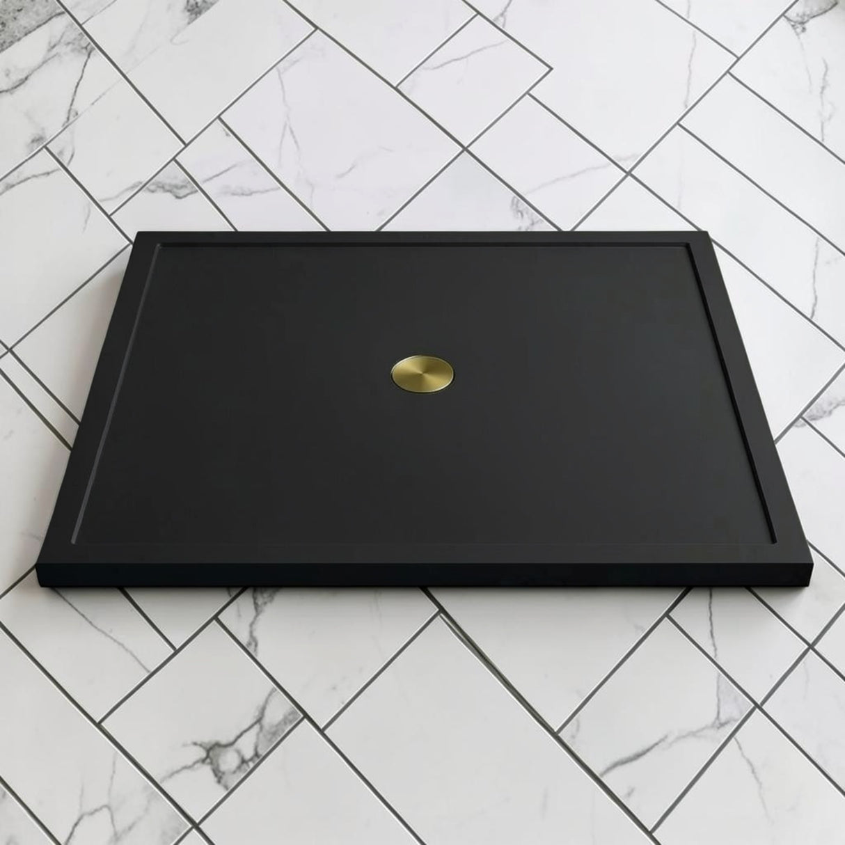 Omnitub 1500 x 1500 square shower tray 35mm slim non-slip - design feature