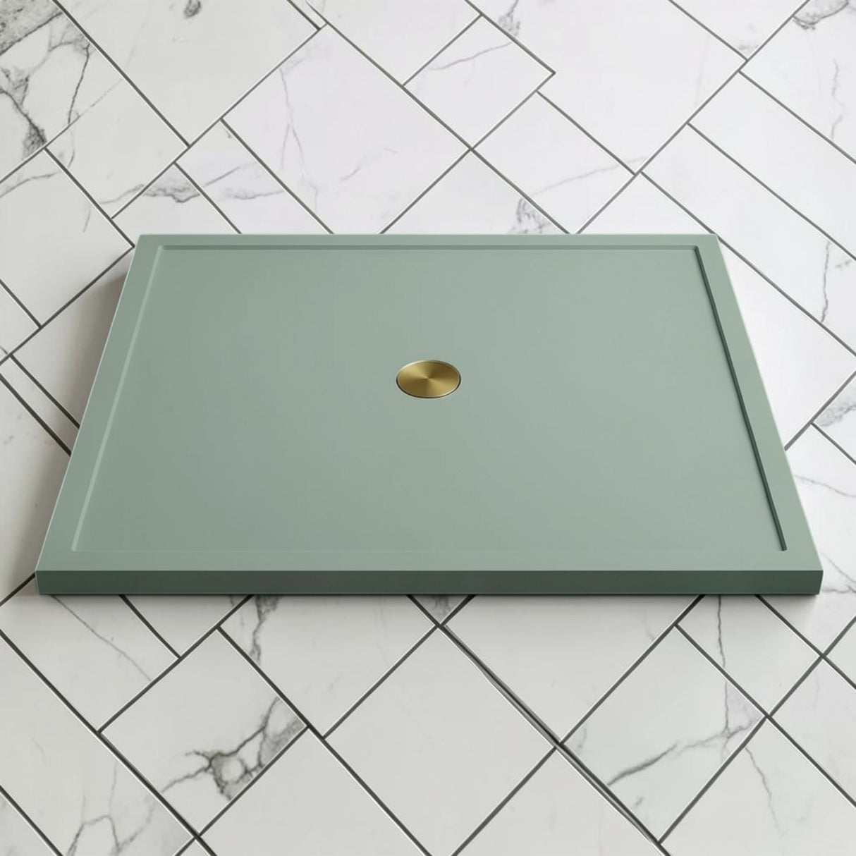 Omnitub 1500 x 1500 square shower tray 35mm slim non-slip - underside detail