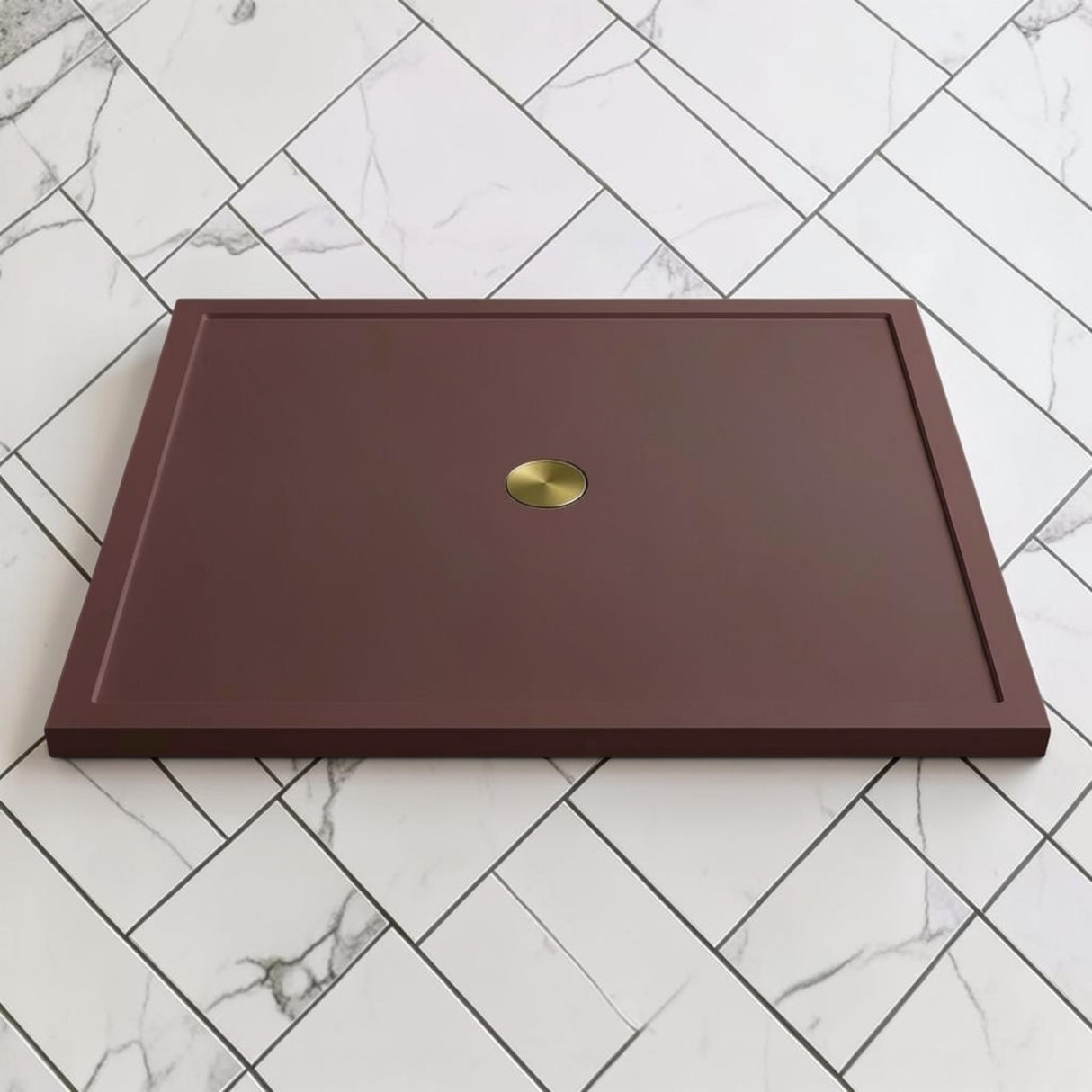 Omnitub 1500 x 1500 square shower tray 35mm slim non-slip - configuration detail