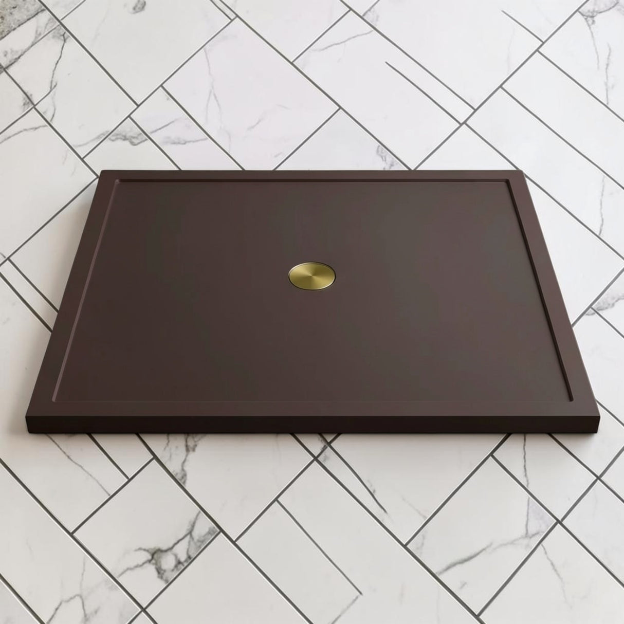 Omnitub 1500 x 1500 square shower tray 35mm slim non-slip - scale reference