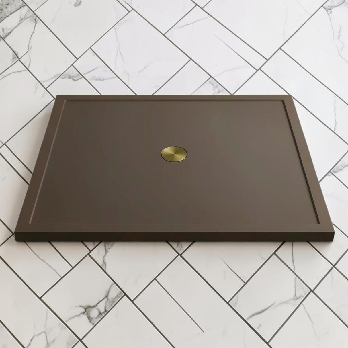 Omnitub 1500 x 1500 square shower tray 35mm slim non-slip - top-down view