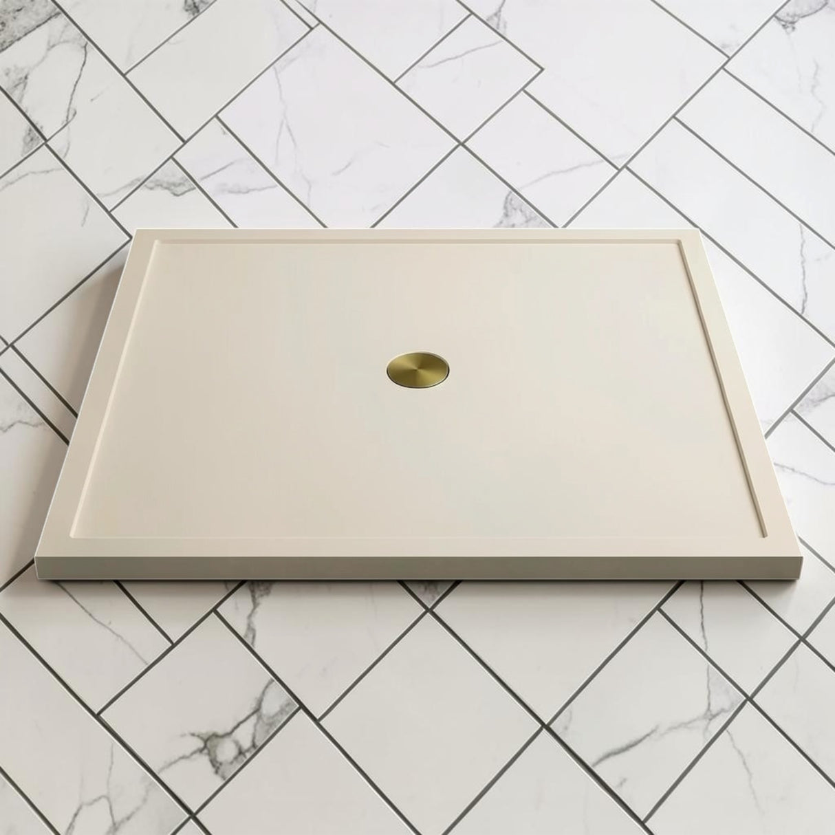 Omnitub 1500 x 1500 square shower tray 35mm slim non-slip - close-up detail