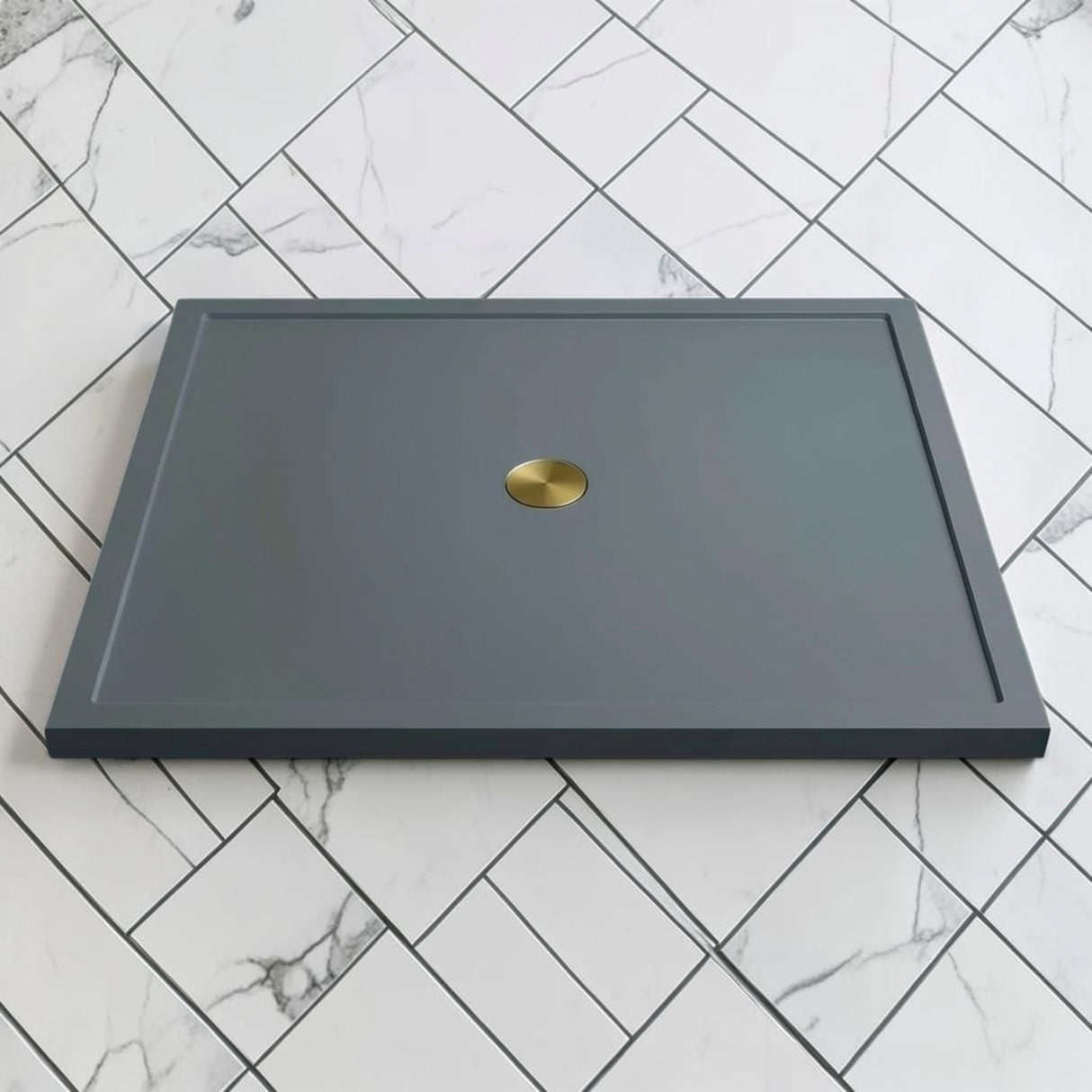 Omnitub 1500 x 1500 square shower tray 35mm slim non-slip - alternate angle