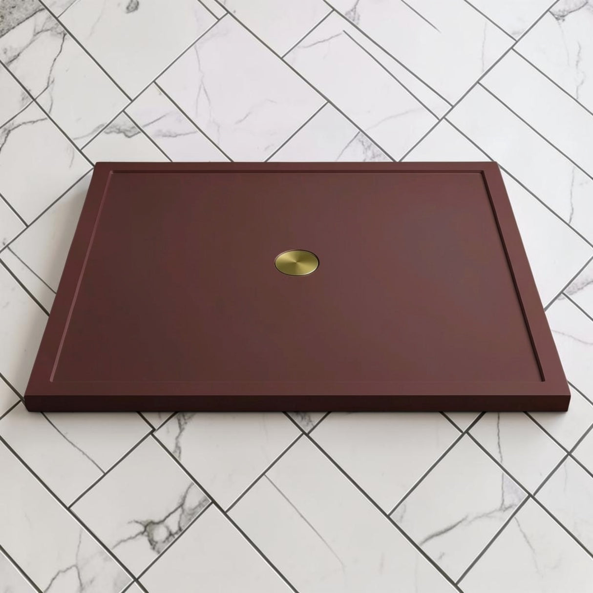 Omnitub 1500 x 1500 square shower tray 35mm slim non-slip - bathroom installation