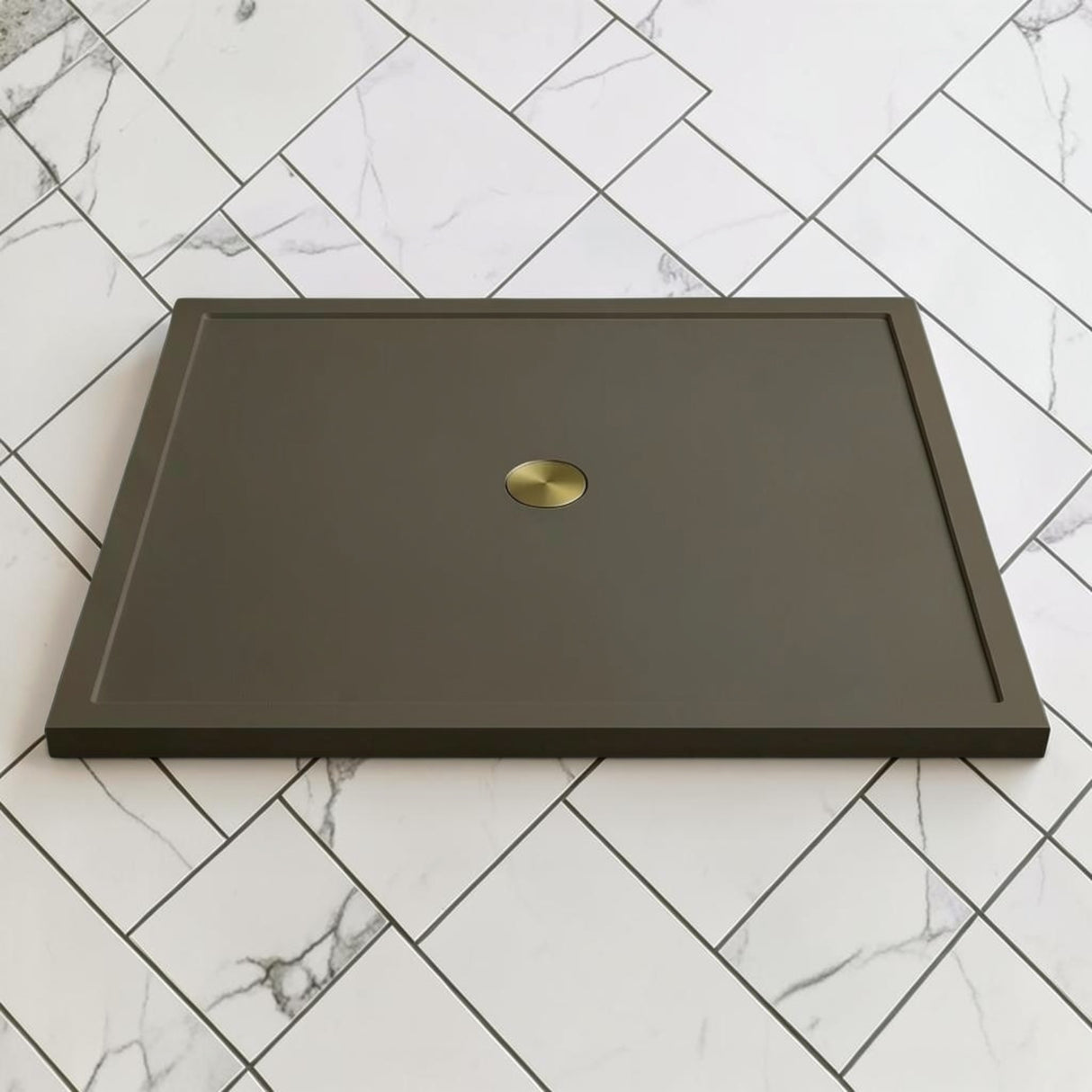Omnitub 1500 x 1500 square shower tray 35mm slim non-slip - colour detail
