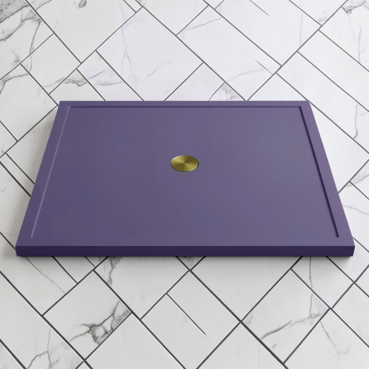 Omnitub 1500 x 1500 square shower tray 35mm slim non-slip - configuration detail