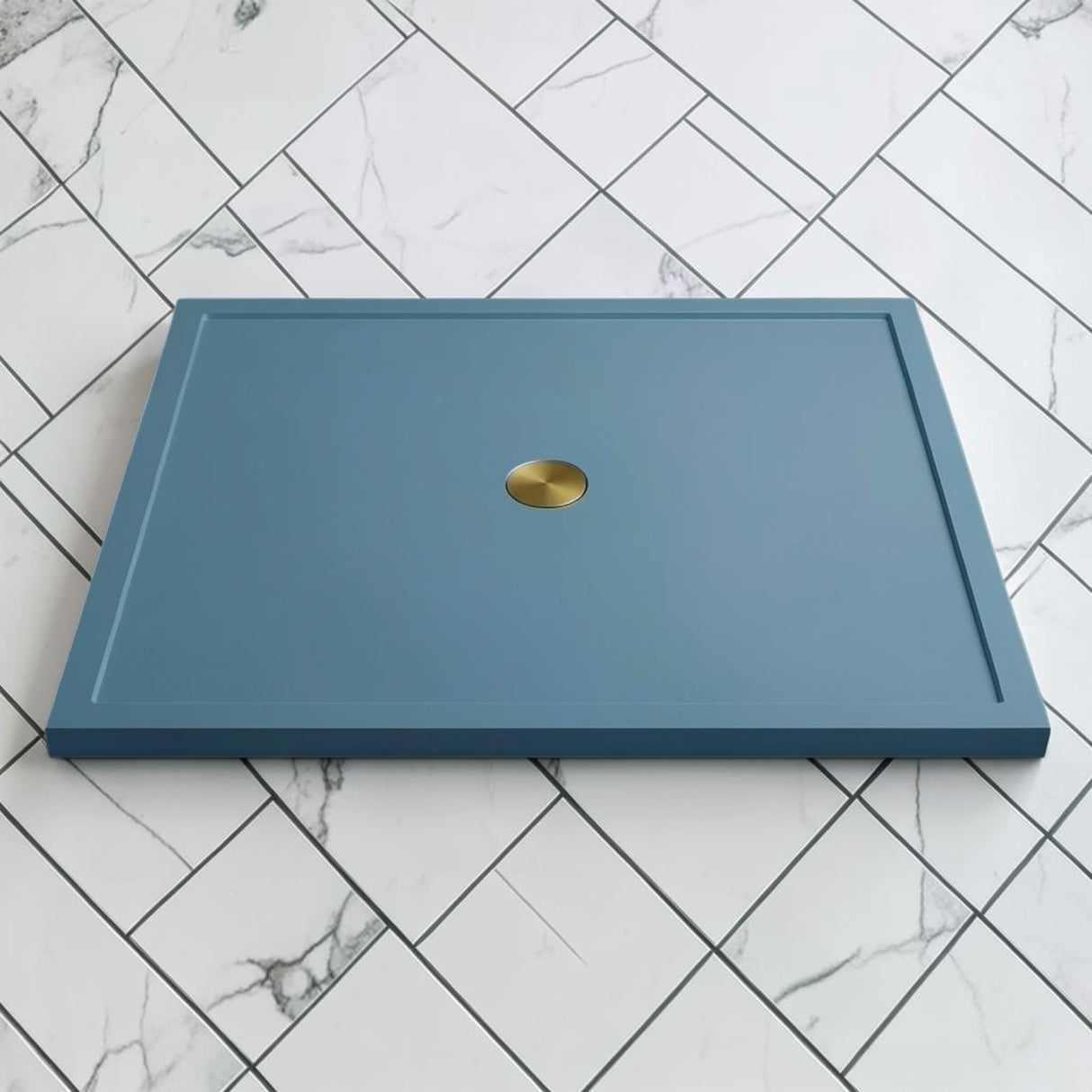 Omnitub 1500 x 1500 square shower tray 35mm slim non-slip - scale reference