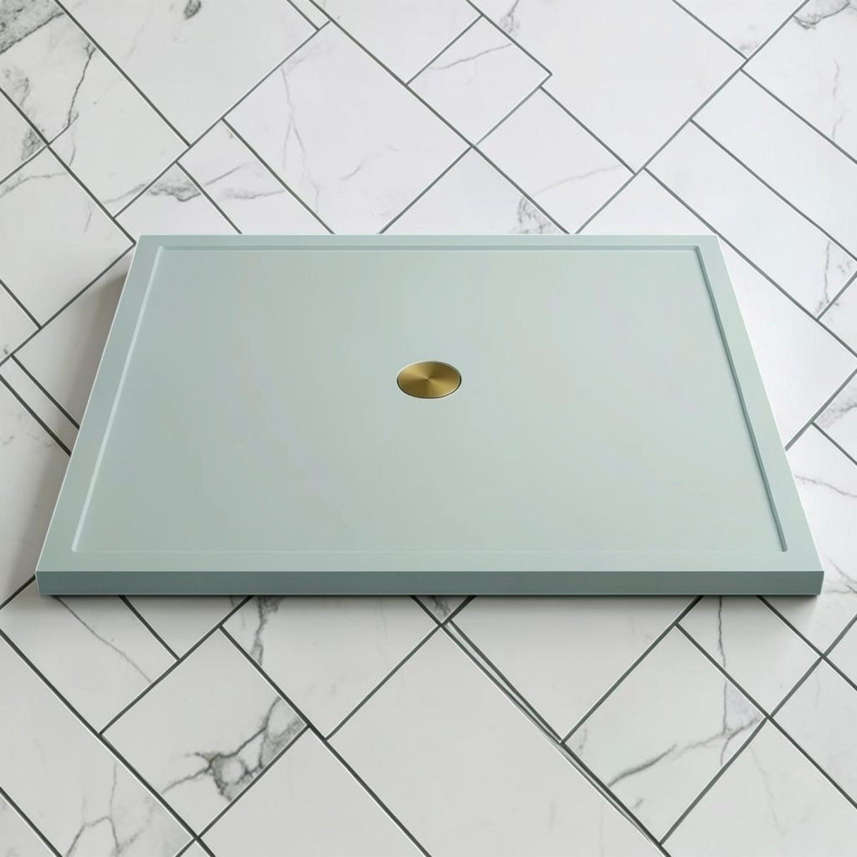 Omnitub 1500 x 1500 square shower tray 35mm slim non-slip - lifestyle setting