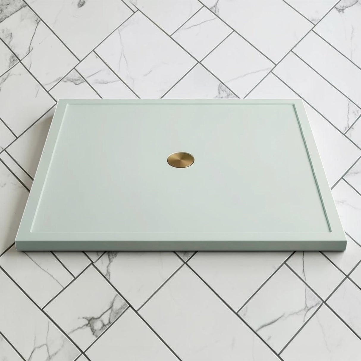 Omnitub 1500 x 1500 square shower tray 35mm slim non-slip - close-up detail