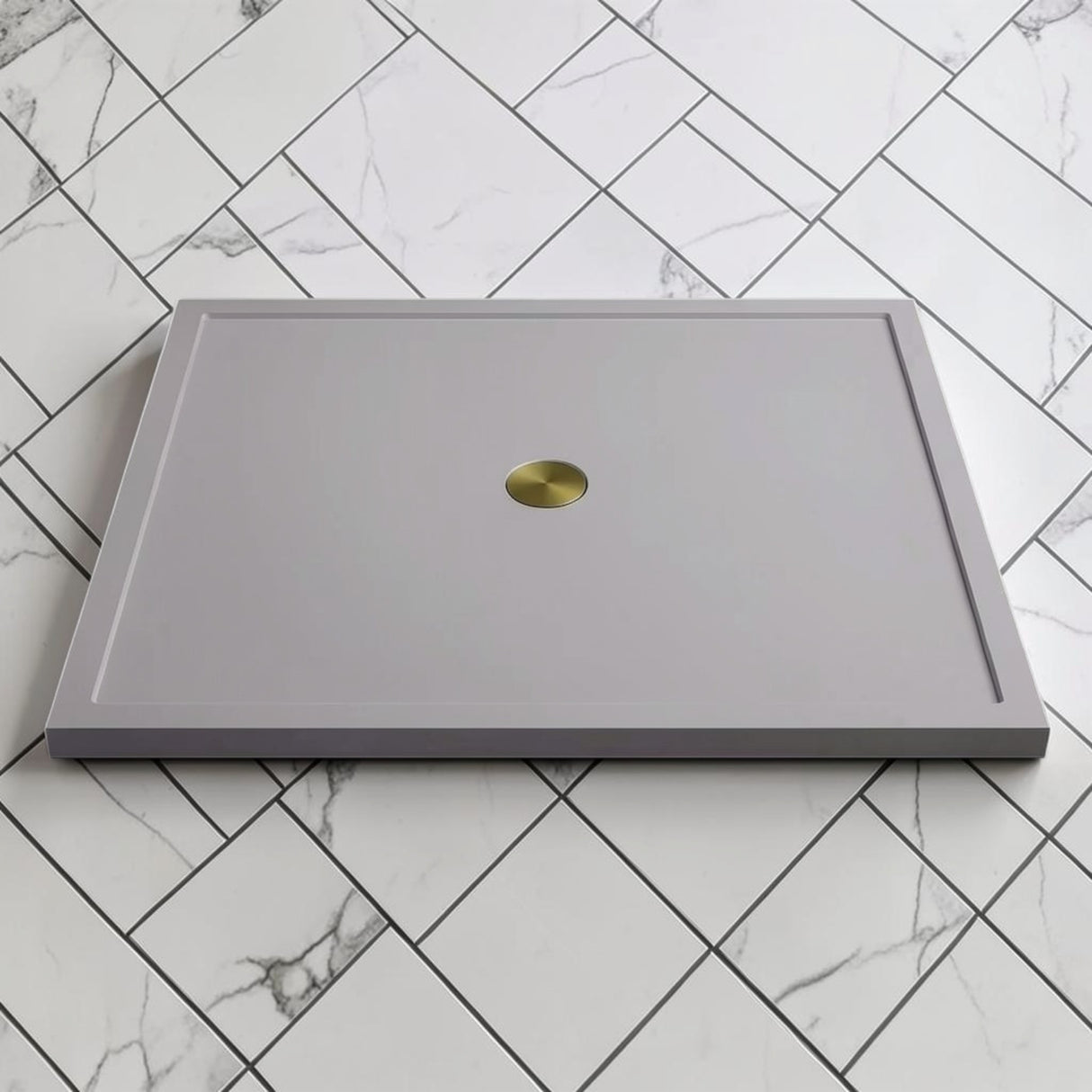 Omnitub 1500 x 1500 square shower tray 35mm slim non-slip - alternate angle