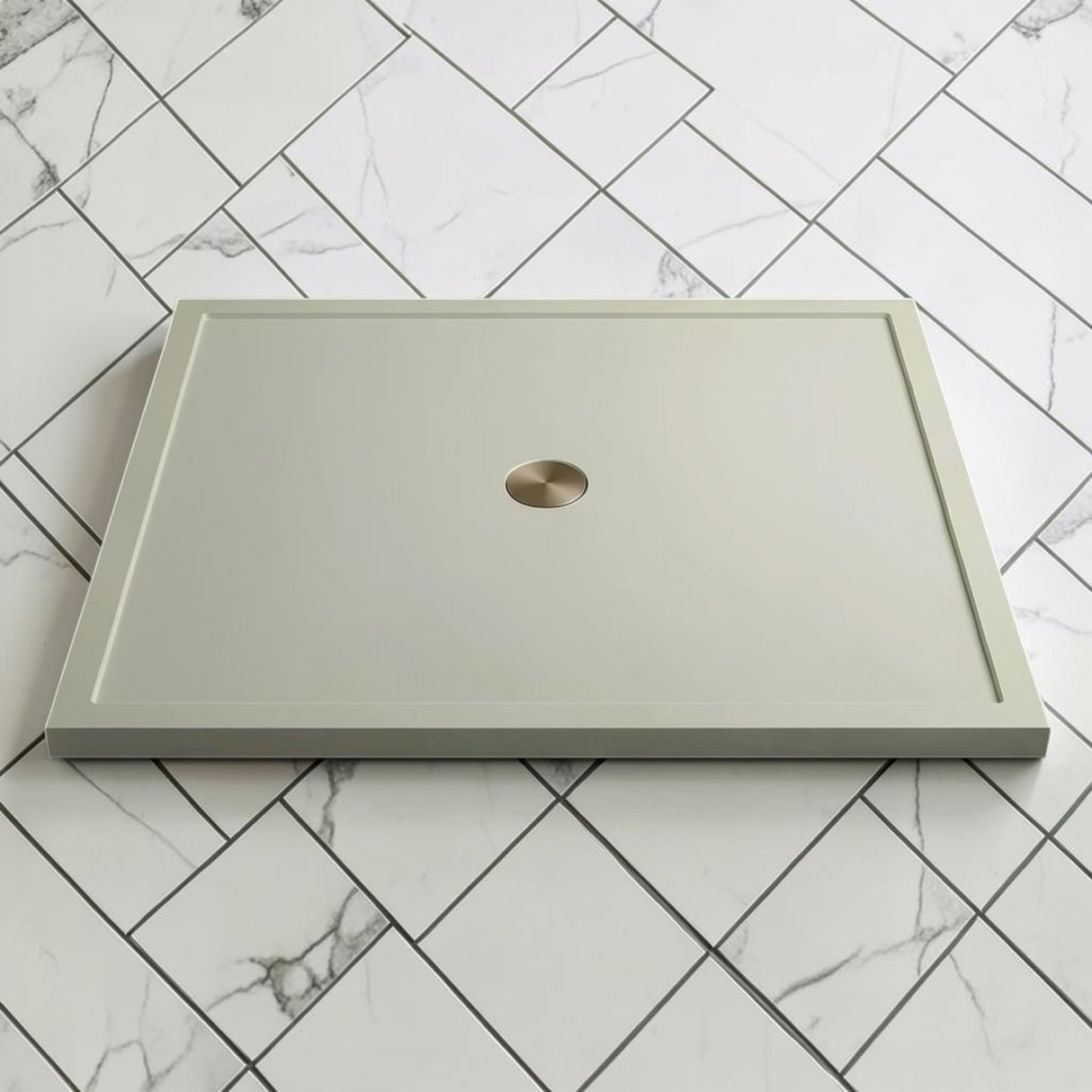Omnitub 1500 x 1500 square shower tray 35mm slim non-slip - design feature