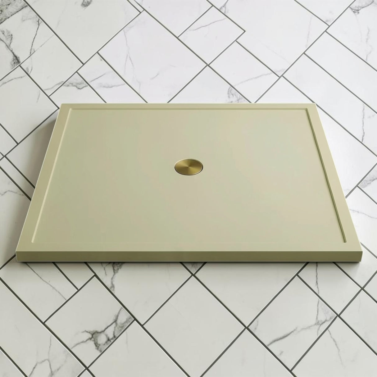 Omnitub 1500 x 1500 square shower tray 35mm slim non-slip - colour detail