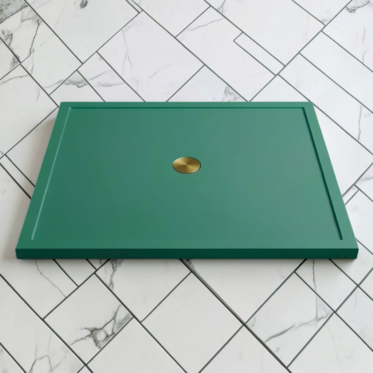 Omnitub 1500 x 1500 square shower tray 35mm slim non-slip - configuration detail