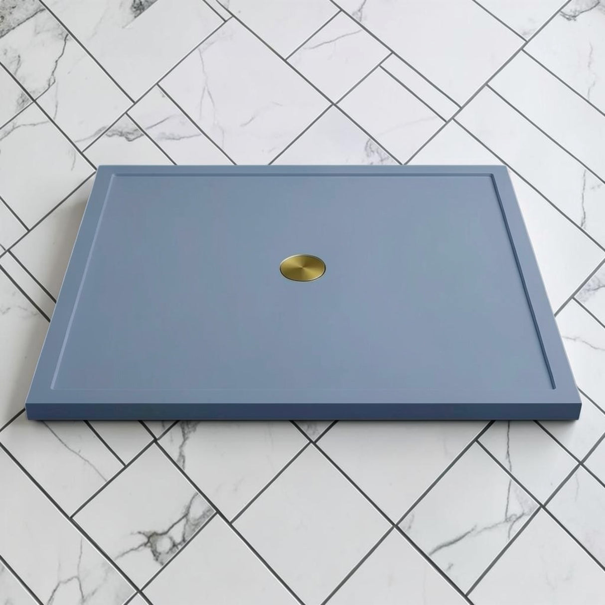 Omnitub 1500 x 1500 square shower tray 35mm slim non-slip - scale reference