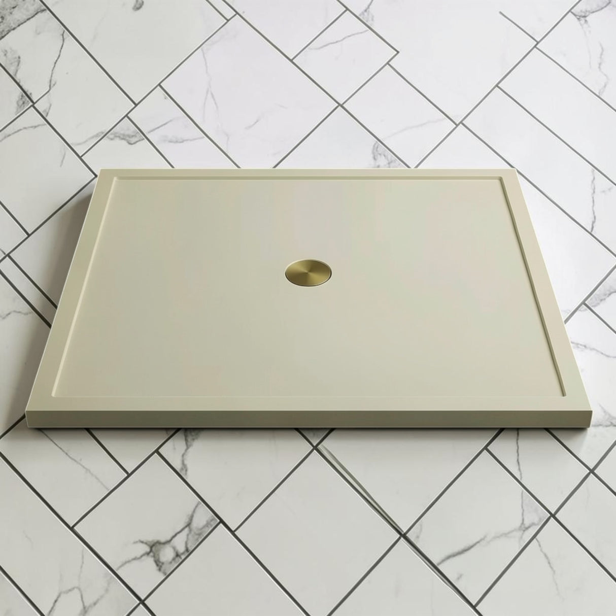 Omnitub 1500 x 1500 square shower tray 35mm slim non-slip - top-down view