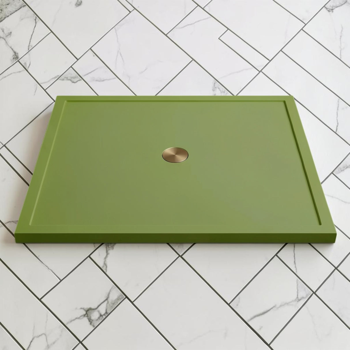 Omnitub 1500 x 1500 square shower tray 35mm slim non-slip - interior detail