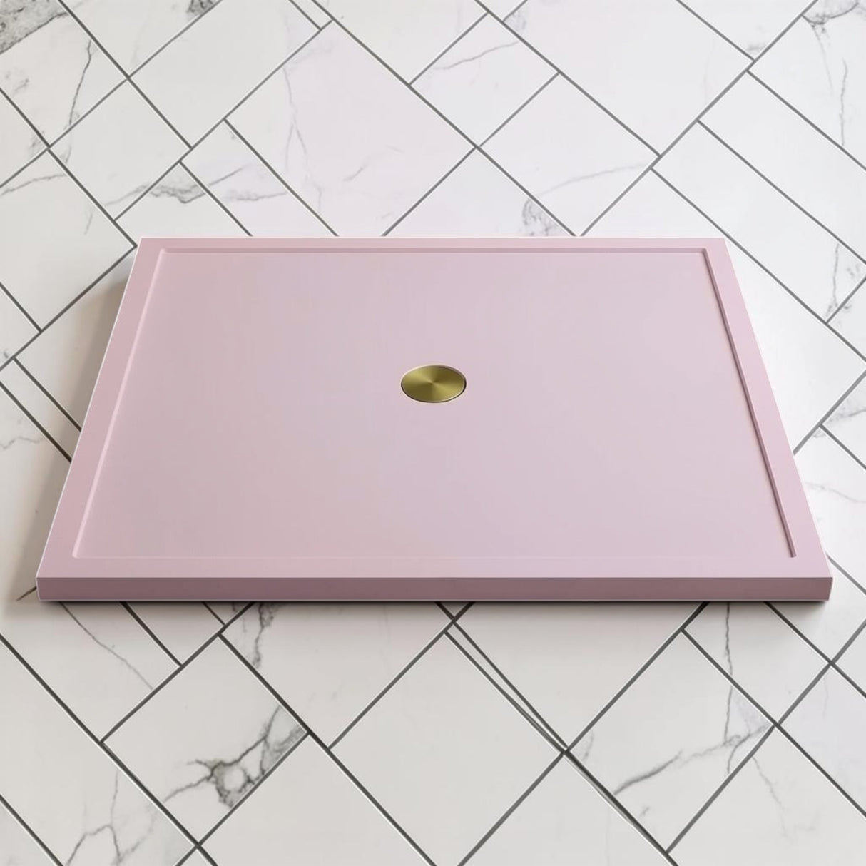 Omnitub 1500 x 1500 square shower tray 35mm slim non-slip - close-up detail