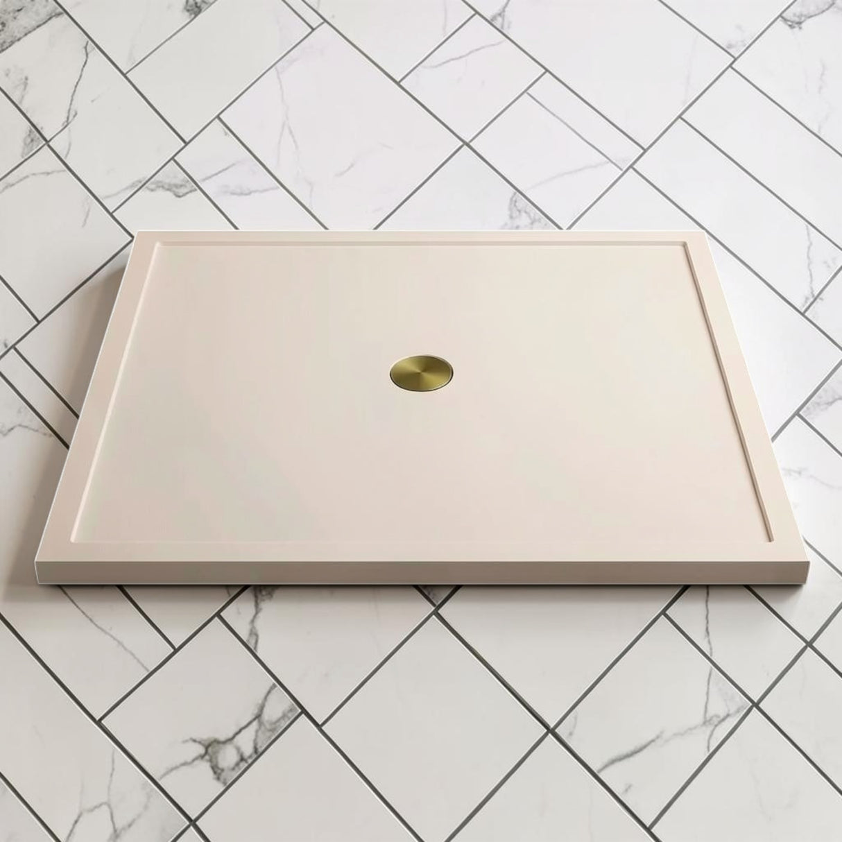 Omnitub 1500 x 1500 square shower tray 35mm slim non-slip - finish and texture