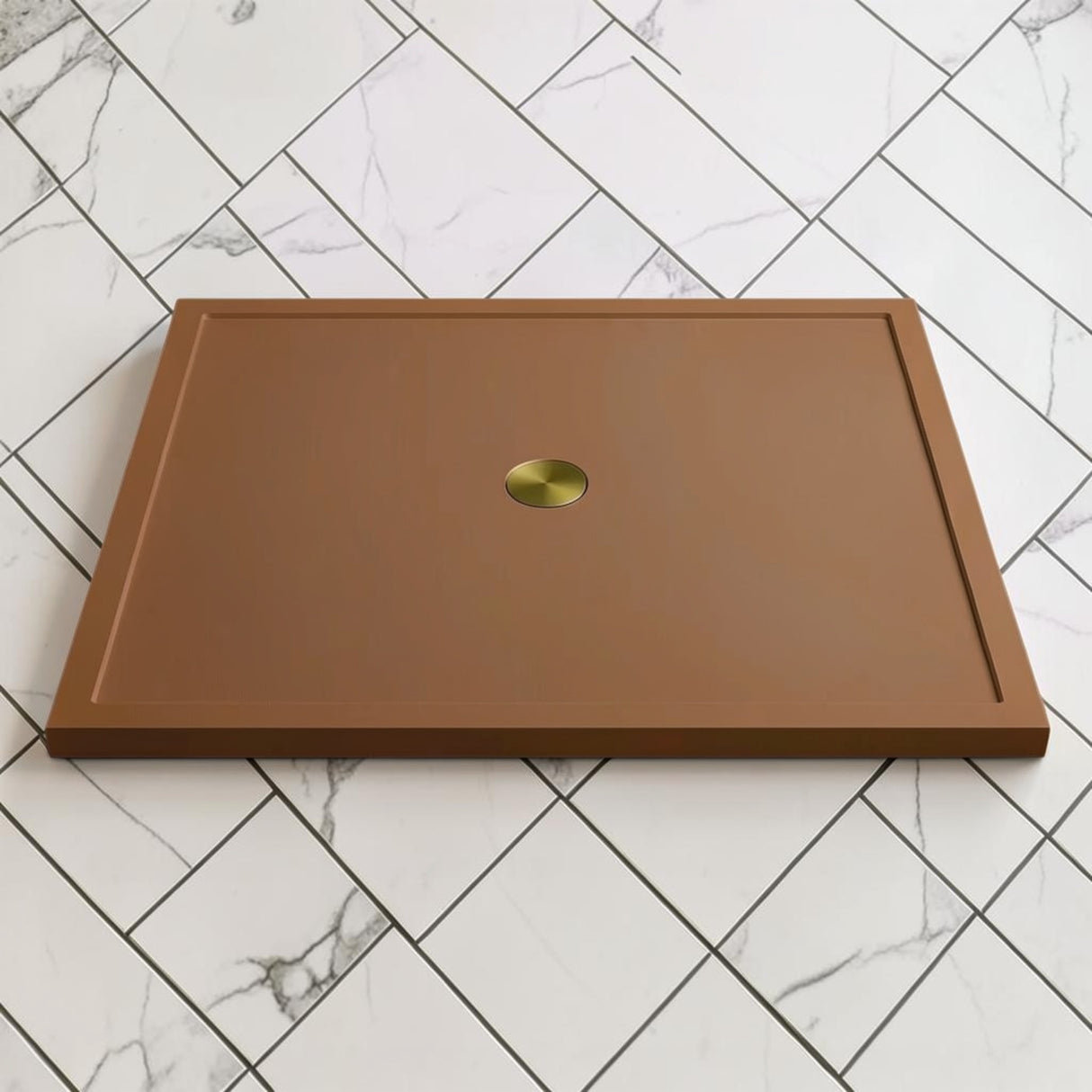 Omnitub 1500 x 1500 square shower tray 35mm slim non-slip - bathroom installation