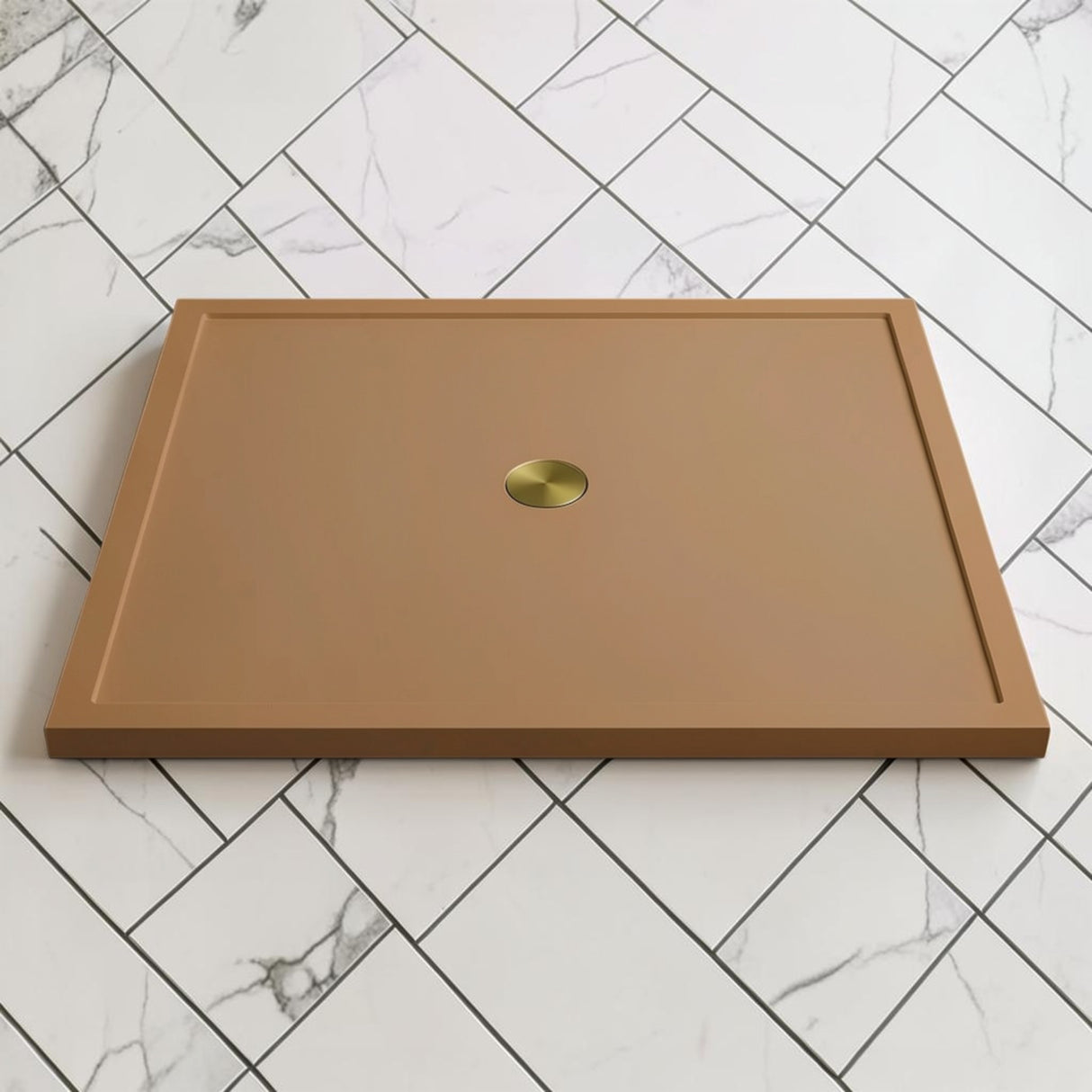 Omnitub 1500 x 1500 square shower tray 35mm slim non-slip - design feature