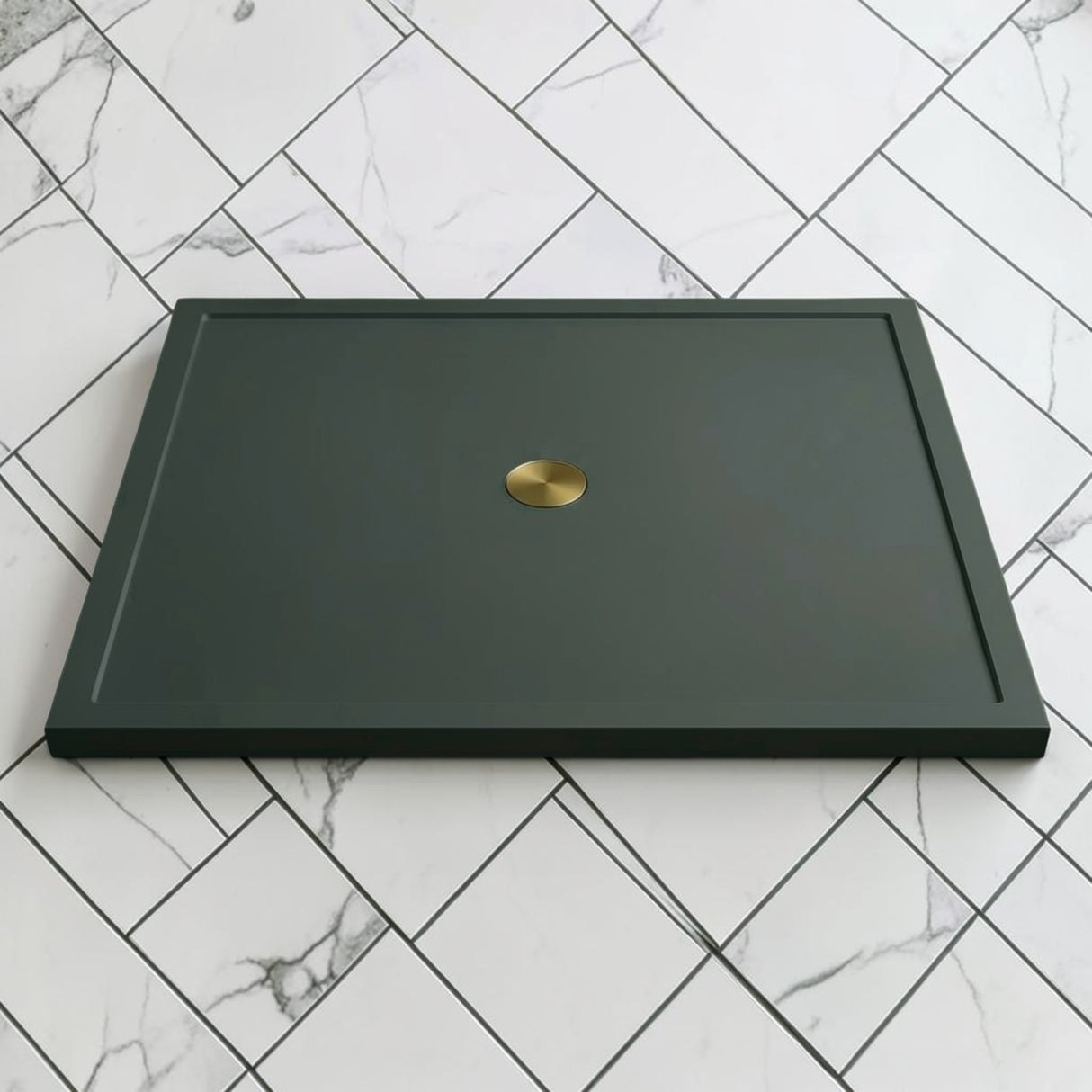 Omnitub 1500 x 1500 square shower tray 35mm slim non-slip - configuration detail