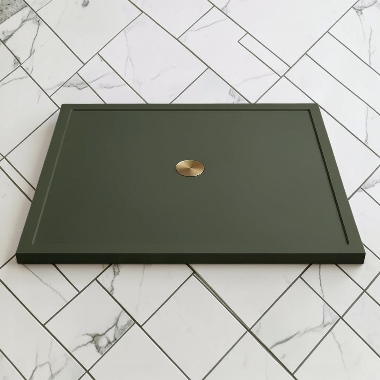 Omnitub 1500 x 1500 square shower tray 35mm slim non-slip - lifestyle setting