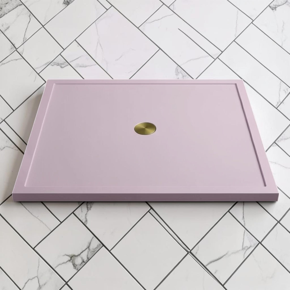 Omnitub 1500 x 1500 square shower tray 35mm slim non-slip - lifestyle setting