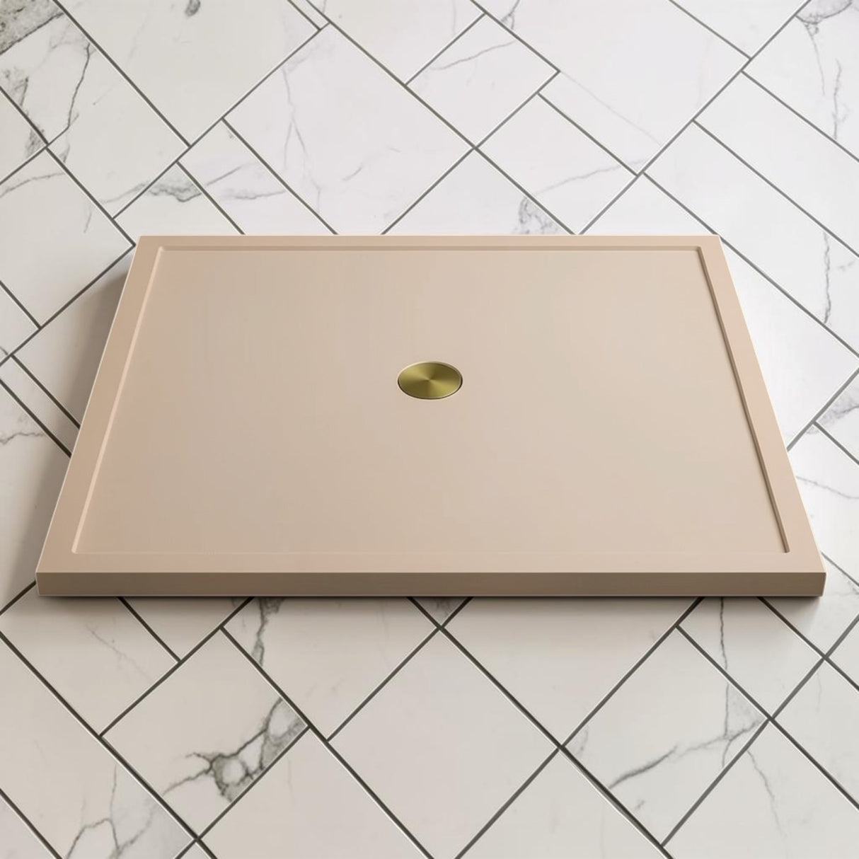 Omnitub 1500 x 1500 square shower tray 35mm slim non-slip - top-down view