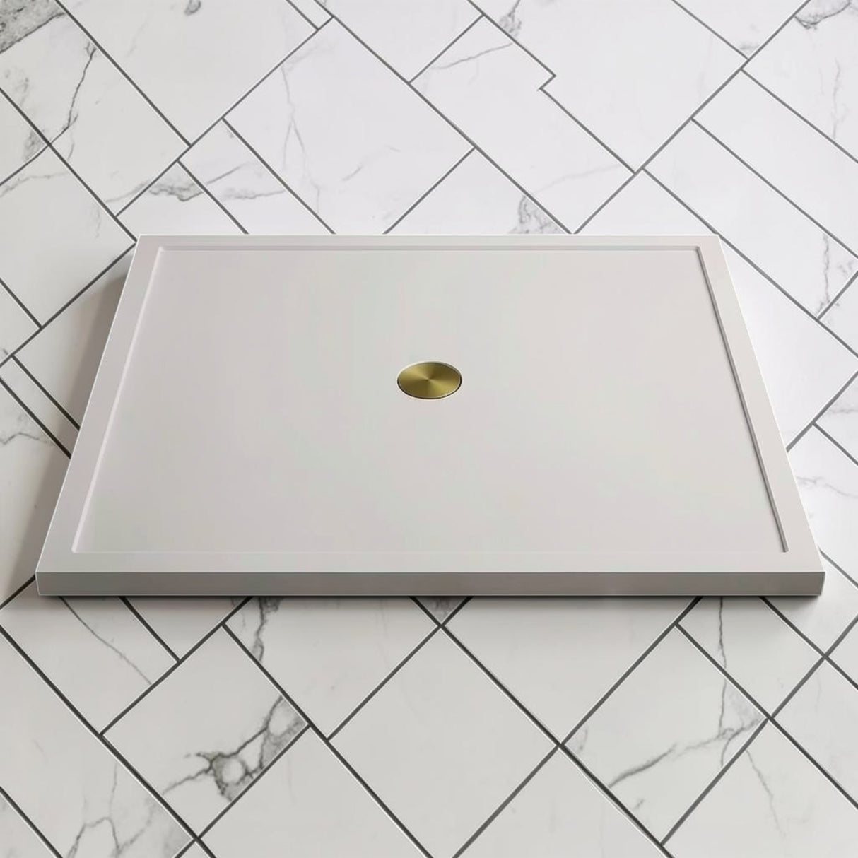 Omnitub 1500 x 1500 square shower tray 35mm slim non-slip - interior detail