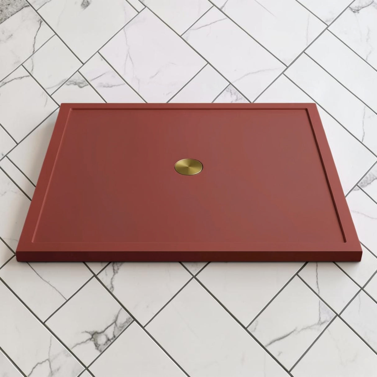 Omnitub 1500 x 1500 square shower tray 35mm slim non-slip - close-up detail