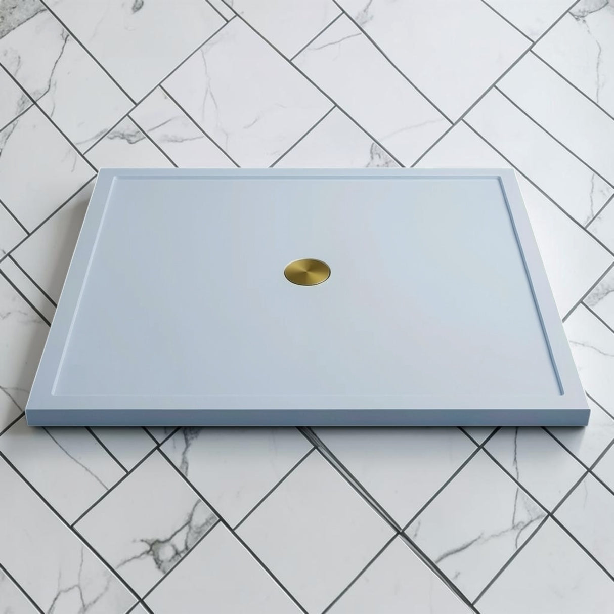 Omnitub 1500 x 1500 square shower tray 35mm slim non-slip - finish and texture