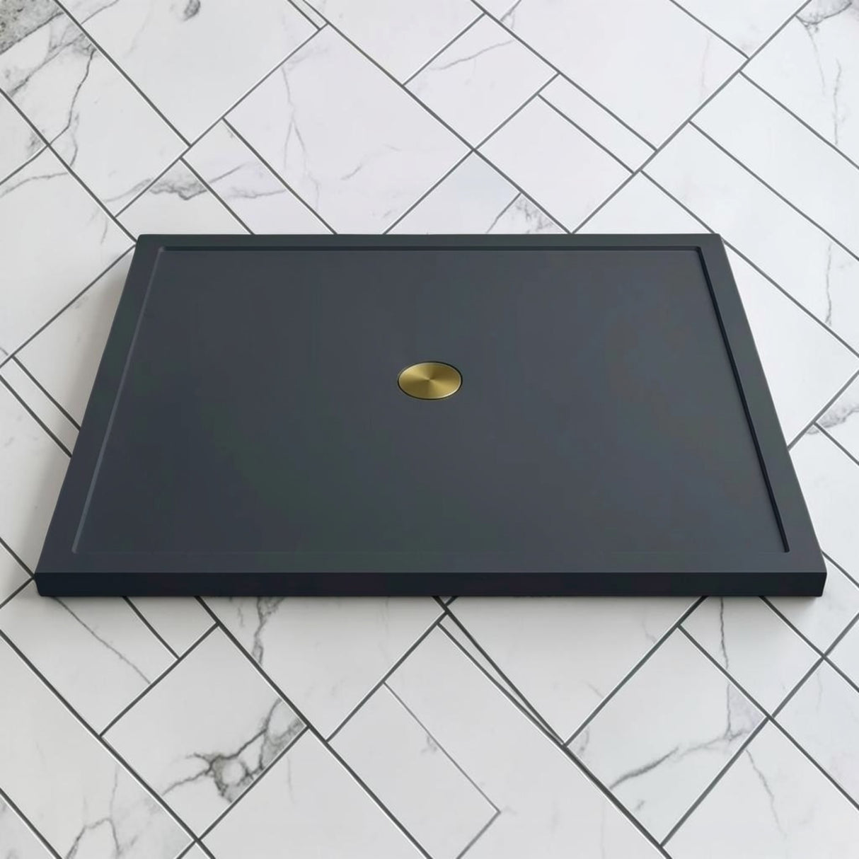 Omnitub 1500 x 1500 square shower tray 35mm slim non-slip - colour detail