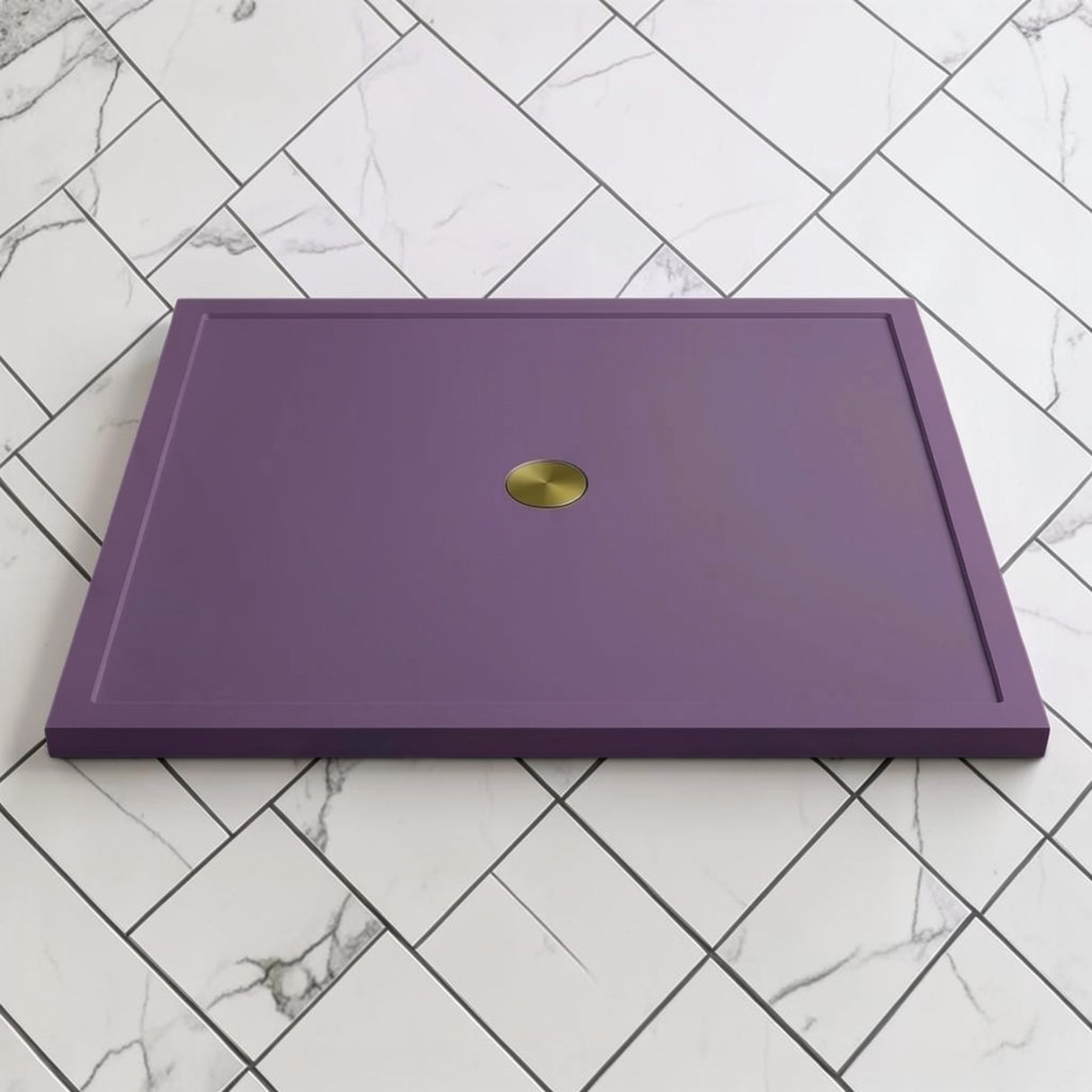 Omnitub 1500 x 1500 square shower tray 35mm slim non-slip - configuration detail