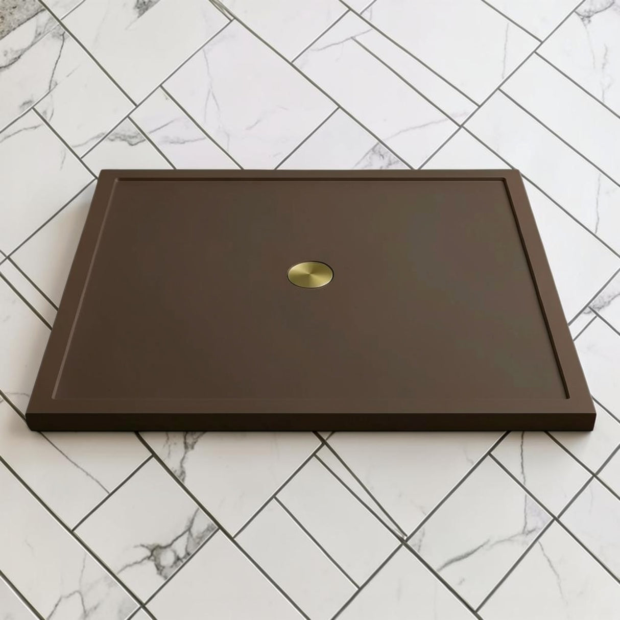 Omnitub 1500 x 1500 square shower tray 35mm slim non-slip - lifestyle setting