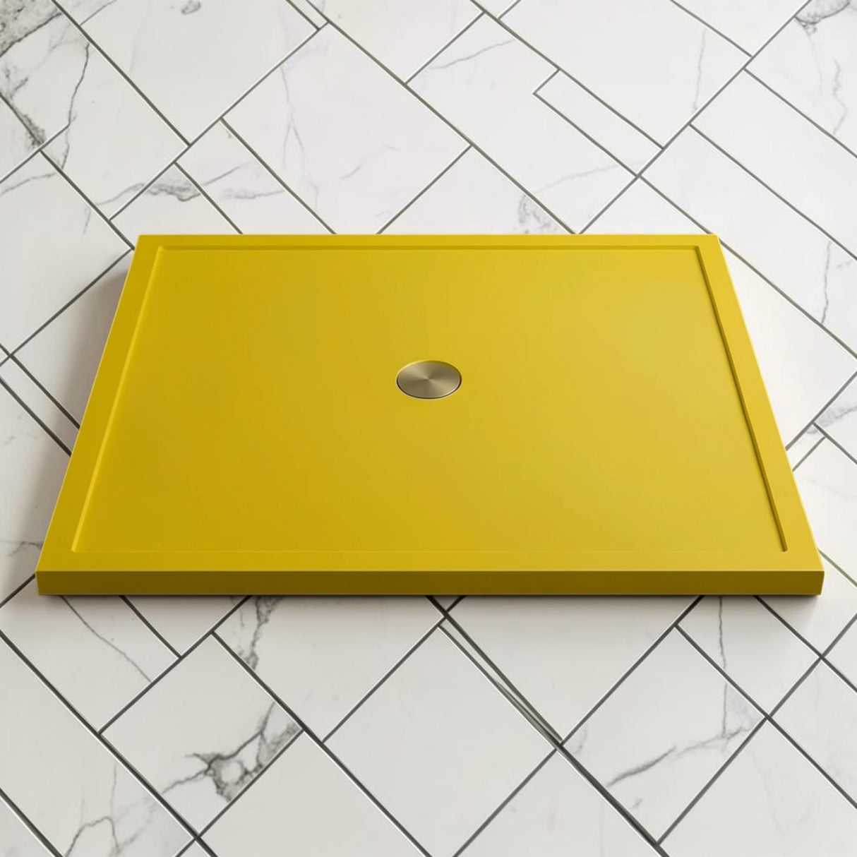 Omnitub 1500 x 1500 square shower tray 35mm slim non-slip - close-up detail