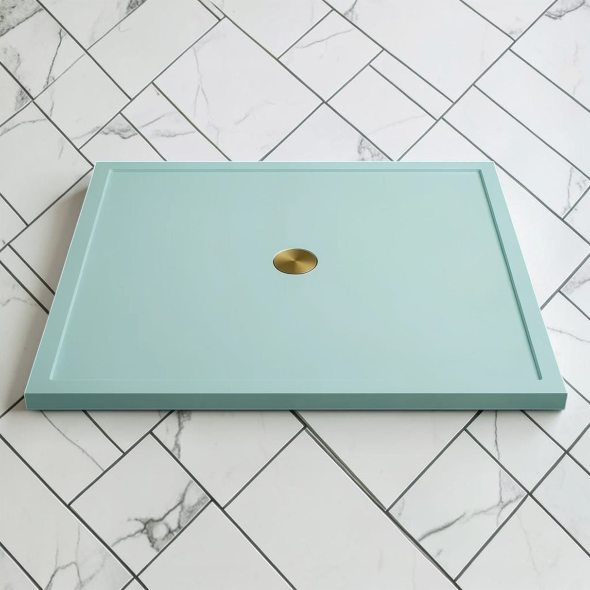 Omnitub 1500 x 1500 square shower tray 35mm slim non-slip - bathroom installation