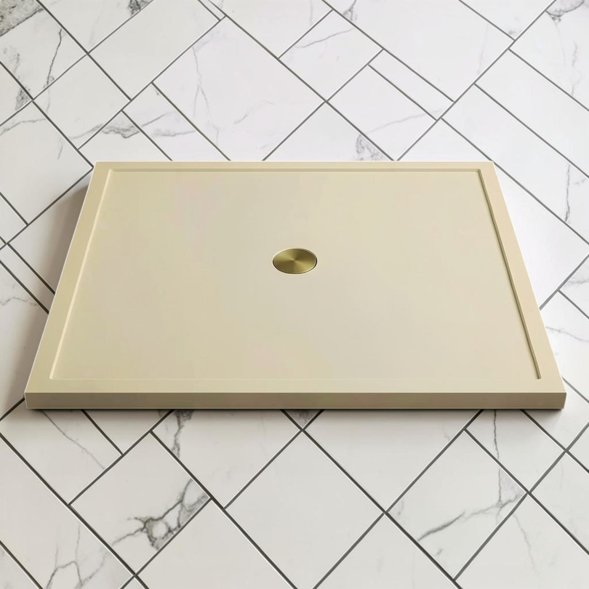 Omnitub 1500 x 1500 square shower tray 35mm slim non-slip - design feature