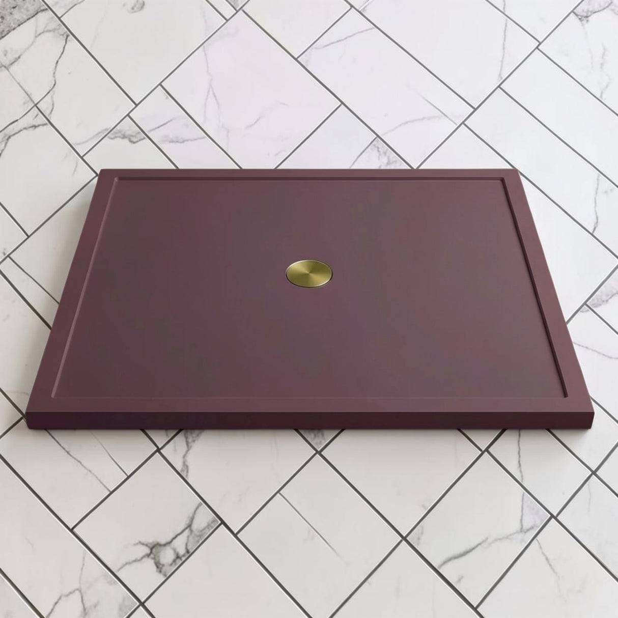 Omnitub 1500 x 1500 square shower tray 35mm slim non-slip - colour detail