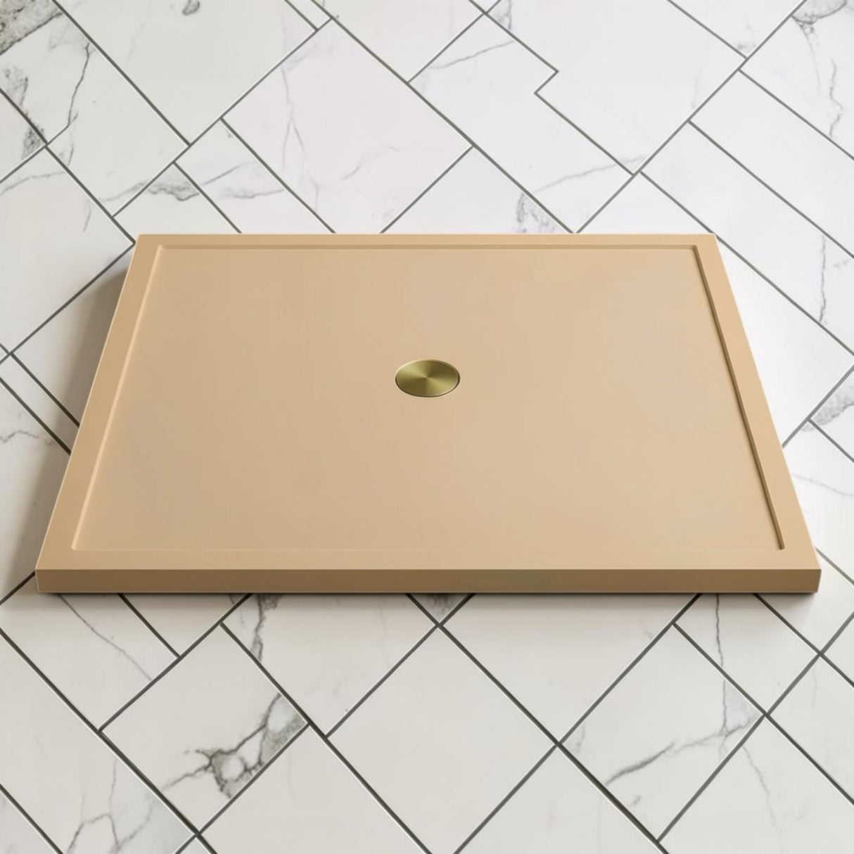 Omnitub 1500 x 1500 square shower tray 35mm slim non-slip - configuration detail