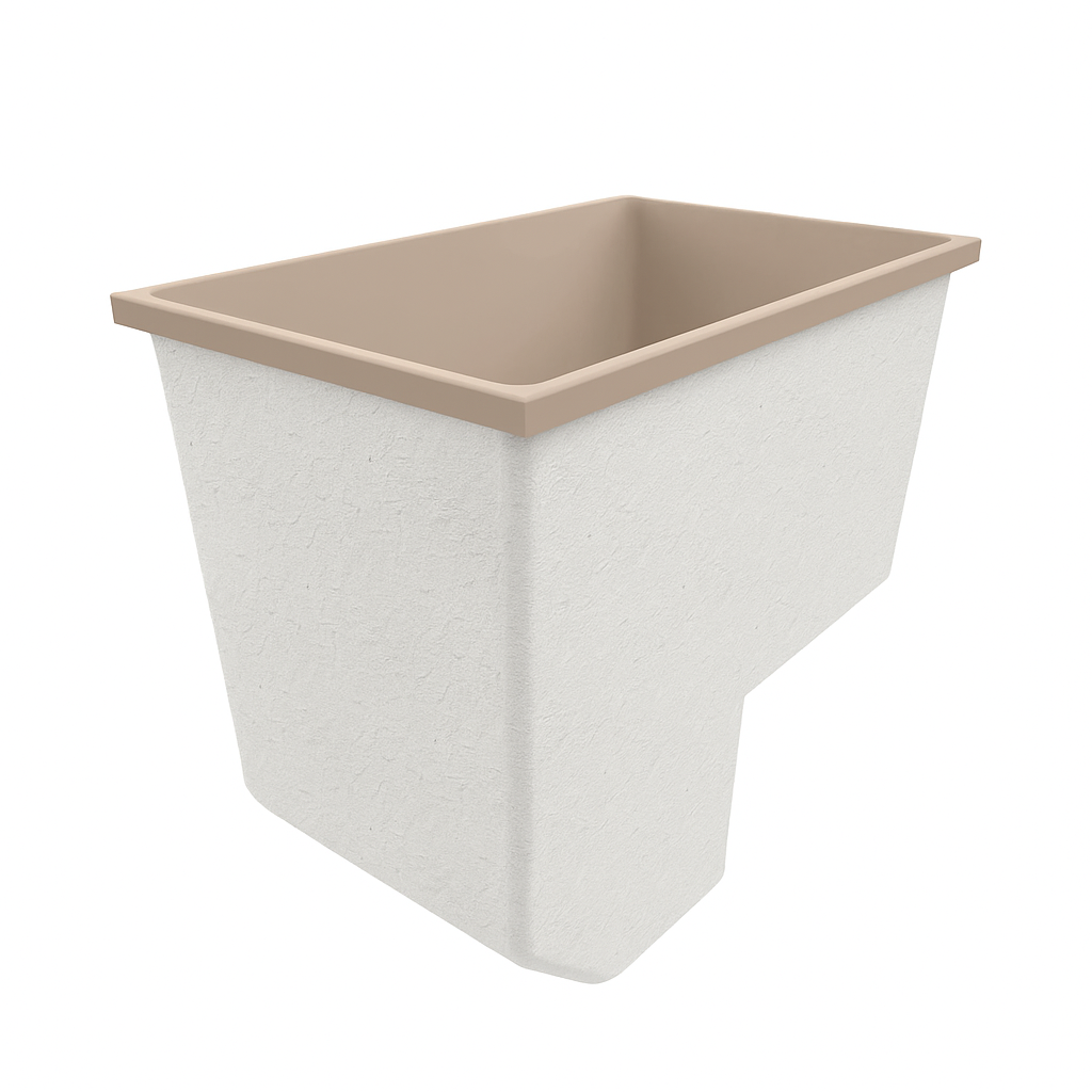 1100 x 600 Seated Soaking Tub – 1000mm Depth – Rectangular – Omnitub