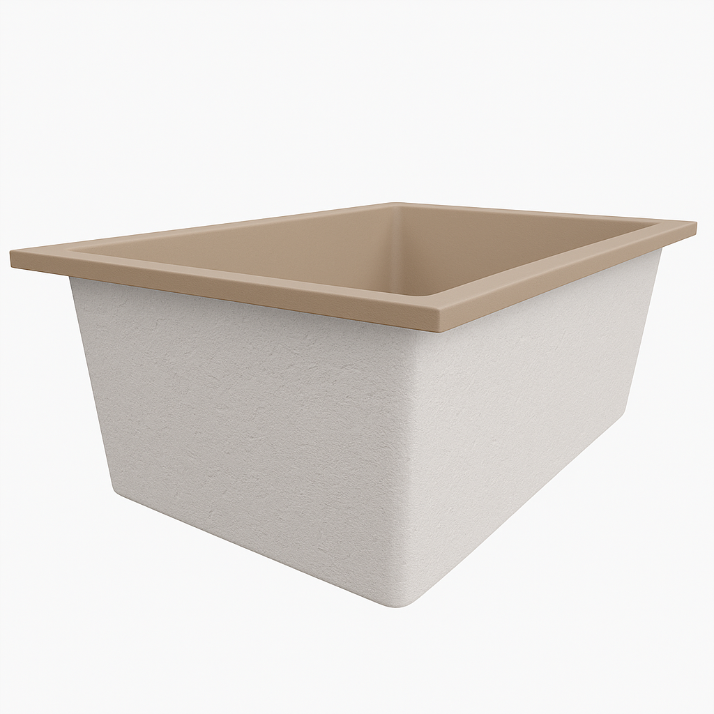 1250 x 1050 Deep Soaking Tub – 600mm Depth – Wide Rectangular – Omnitub