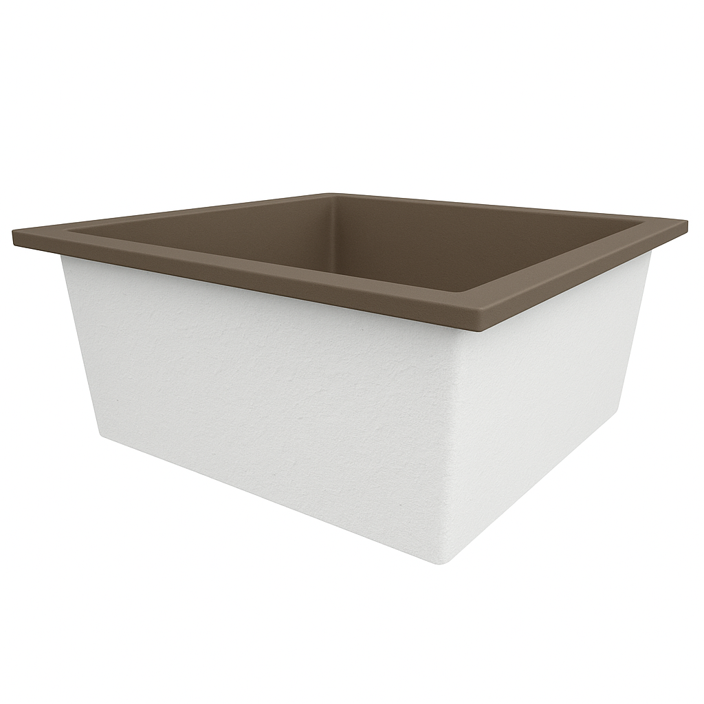 1200 x 1200 Deep Soaking Tub – 600mm Depth – Square – Omnitub