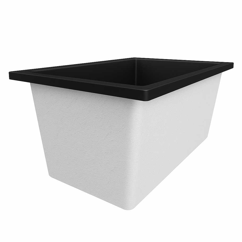 Omnitub 1250 x 750 Deep Soaking Bathtub – 600mm Internal Depth – Rectangular