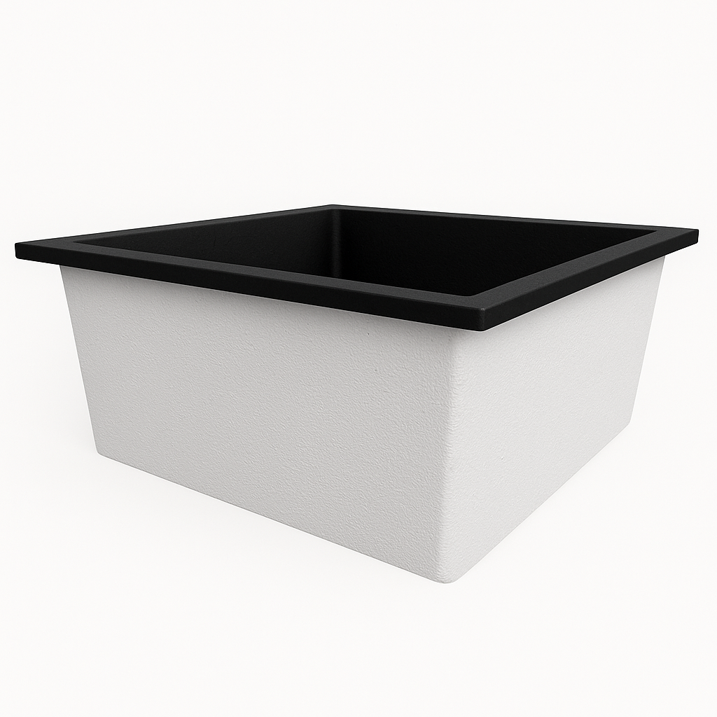 1200 x 1200 Deep Soaking Tub – 600mm Depth – Square – Omnitub
