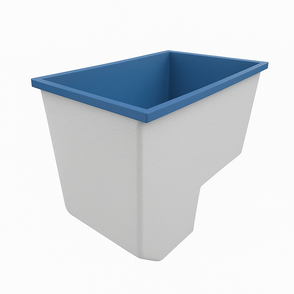 1100 x 700 Seated Soaking Tub – 1000mm Depth – Rectangular – Omnitub